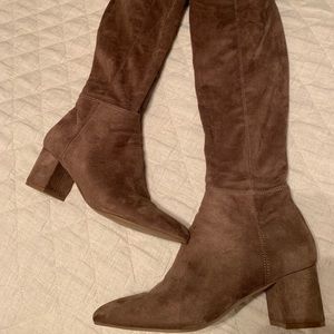Steve Madden Taupe Over the Knee Boots
